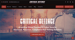 Desktop Screenshot of criticaldefence.com